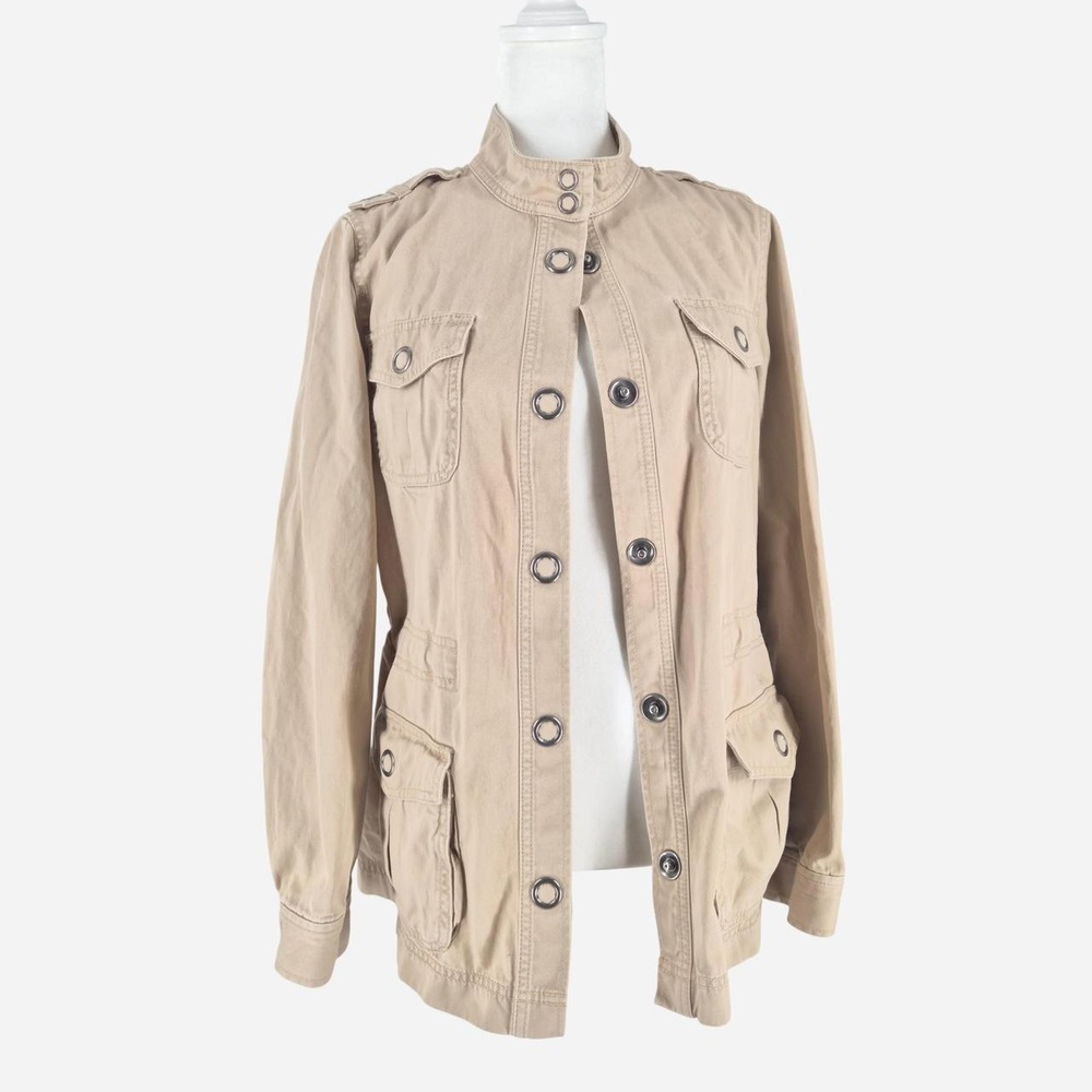 Vintage Y2K funnel neck Utility Cargo Jacket